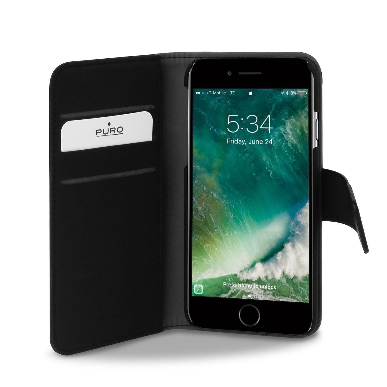Coque 2 en 1 Wallet Détachable pour iPhone 7, 8, SE 2020 et SE 2022