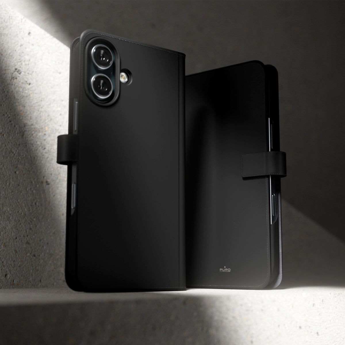 Étui portefeuille avec support pour iPhone 16 Plus