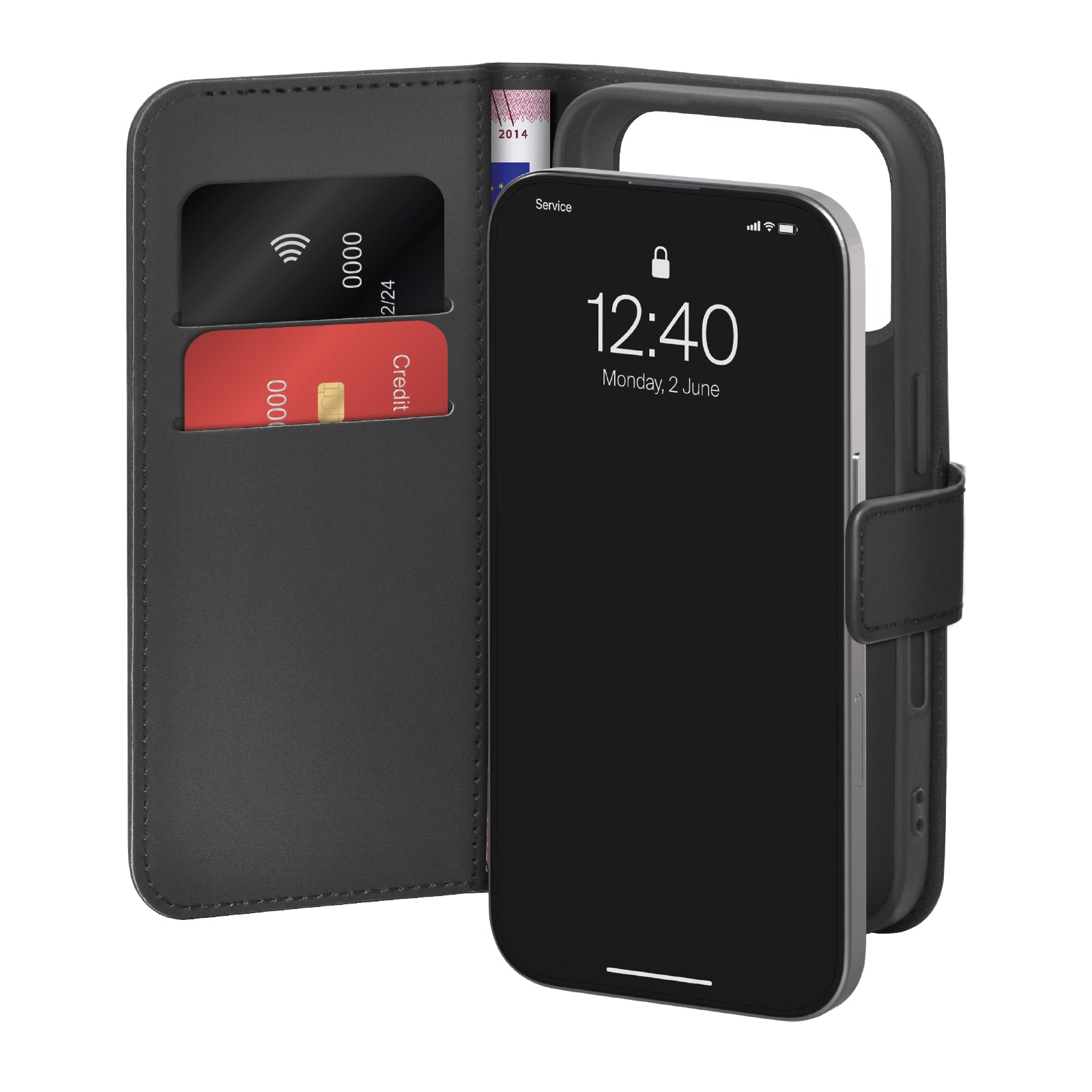 Custodia Wallet Stand per iPhone 17 Pro Max
