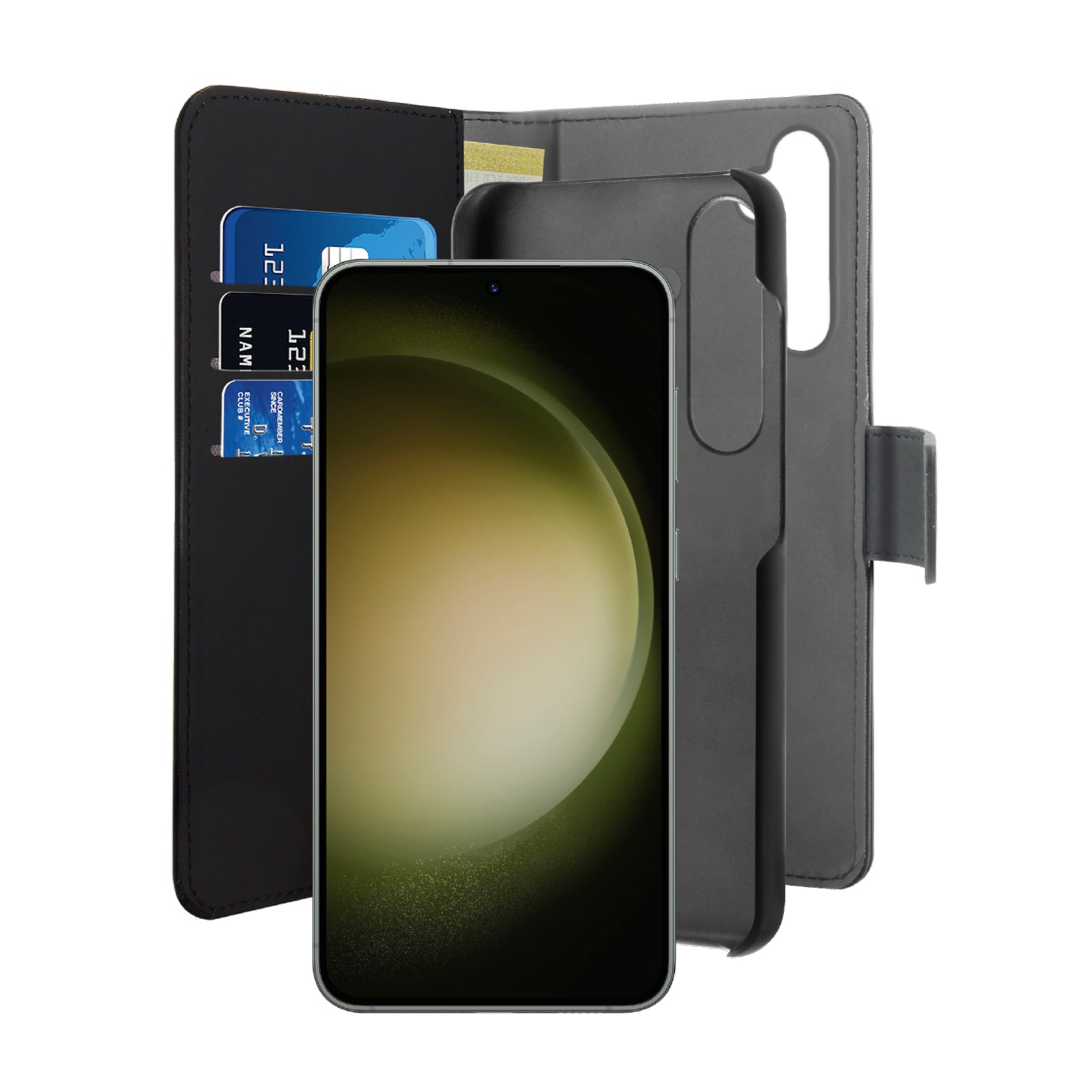 Étui portefeuille détachable 2 en 1 pour Samsung Galaxy S24+