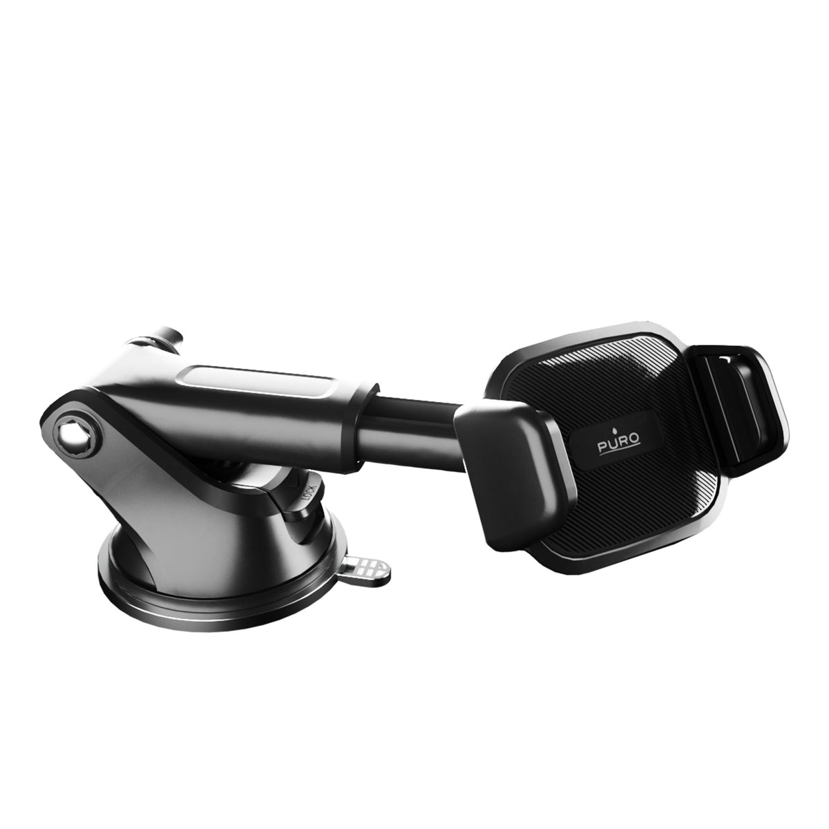 Road Grip Flex car holder with suction cup for windshield and dashboard, 360° rotation
