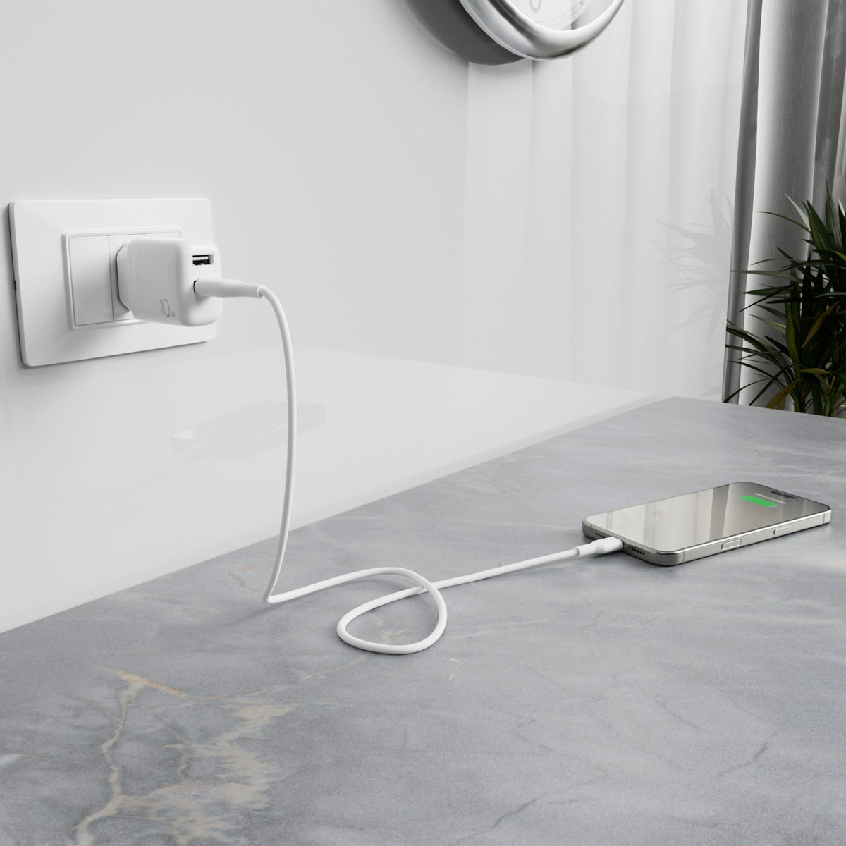 Kit d’alimentation : chargeur quotidien 2 ports USB-A + câble USB-A à USB-C