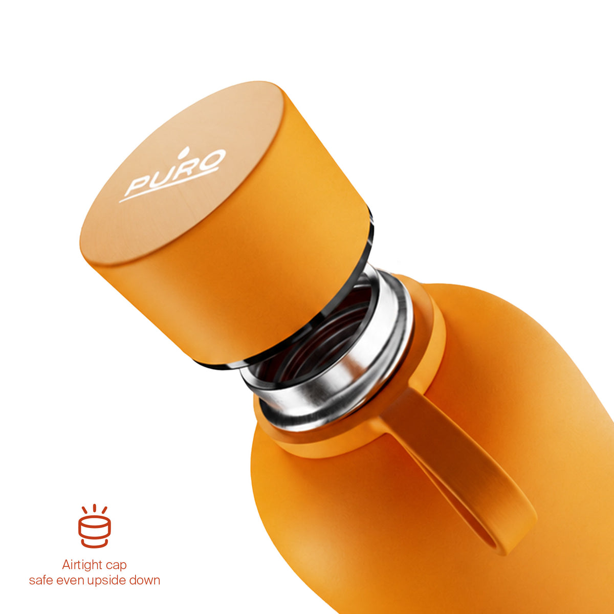 “Hydro 7” airtight, insulated water bottle, 750ml, stainless steel, soft-touch finish
