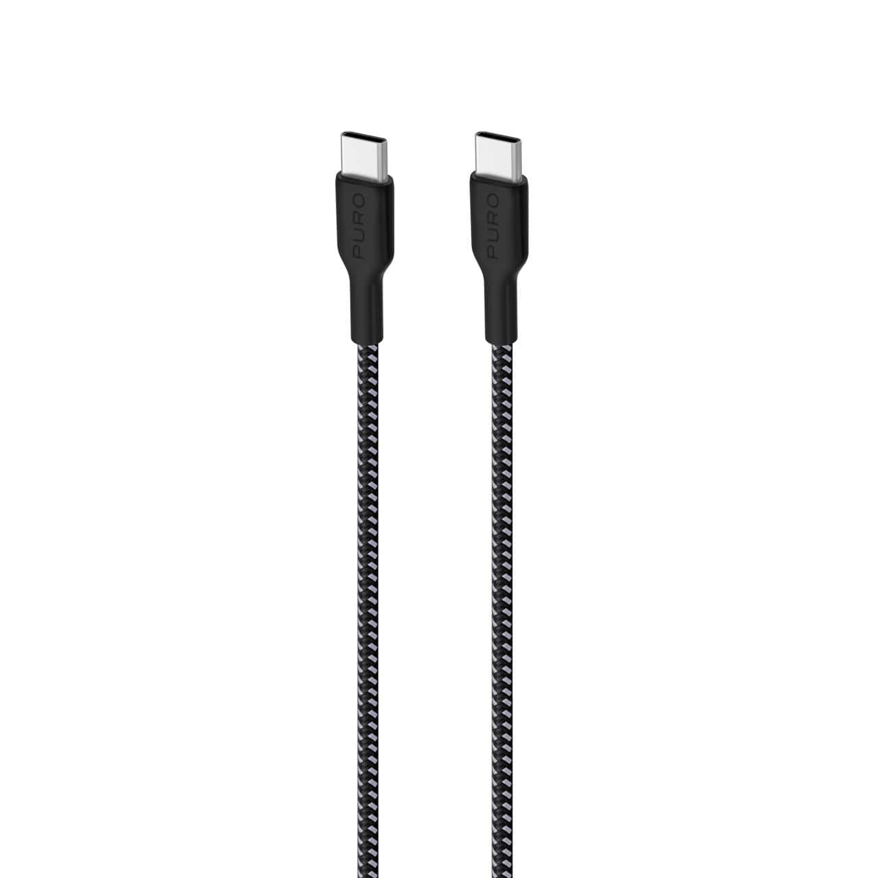 Power and data Sync cable 30W Fabric Ultra-Strong from USB-C to USB-C 2 M