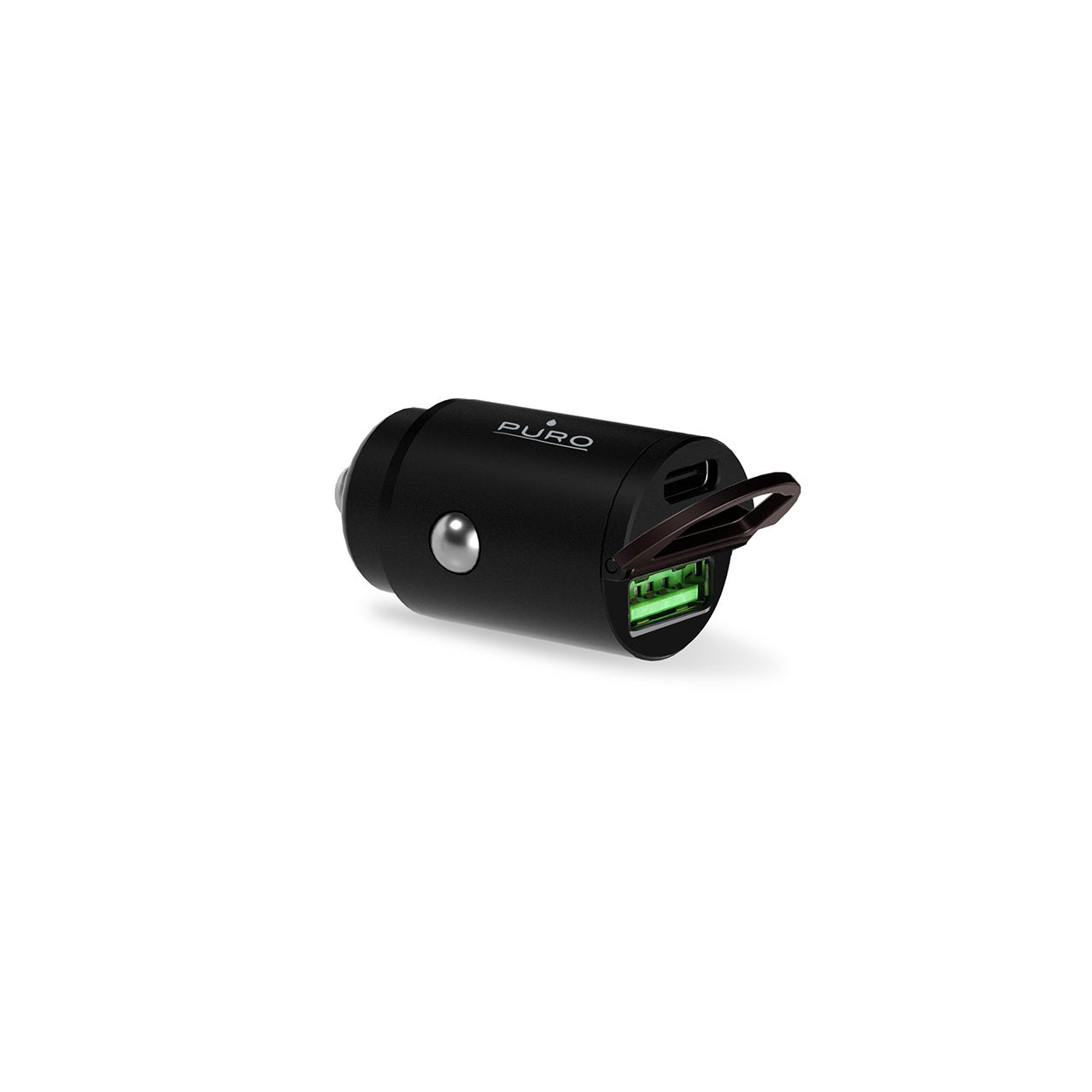 Mini Car Charger "Bullet" USB-C and USB-A Fast Charging and Power Delivery 30W