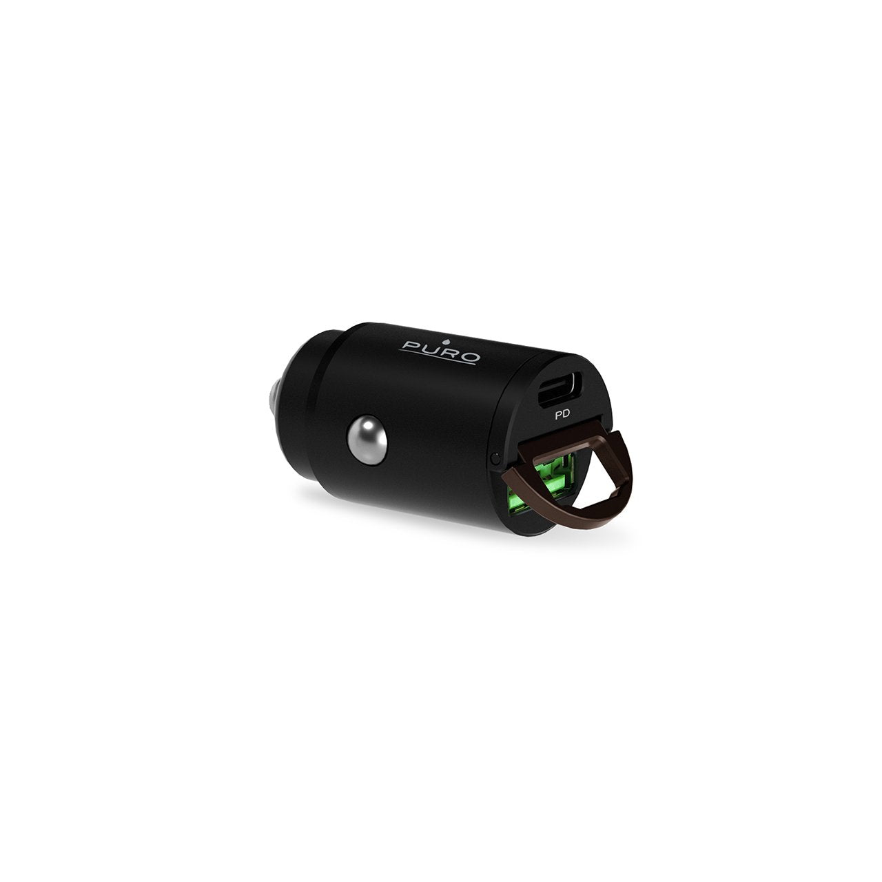 Mini Car Charger "Bullet" USB-C and USB-A Fast Charging and Power Delivery 30W