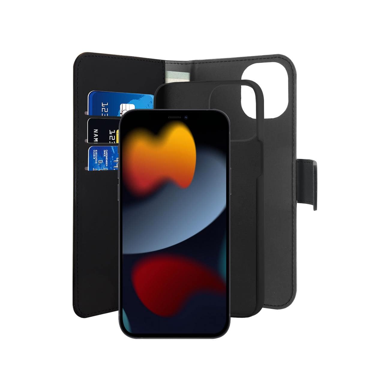 Coque 2 en 1 Wallet Détachable pour iPhone 13 Pro