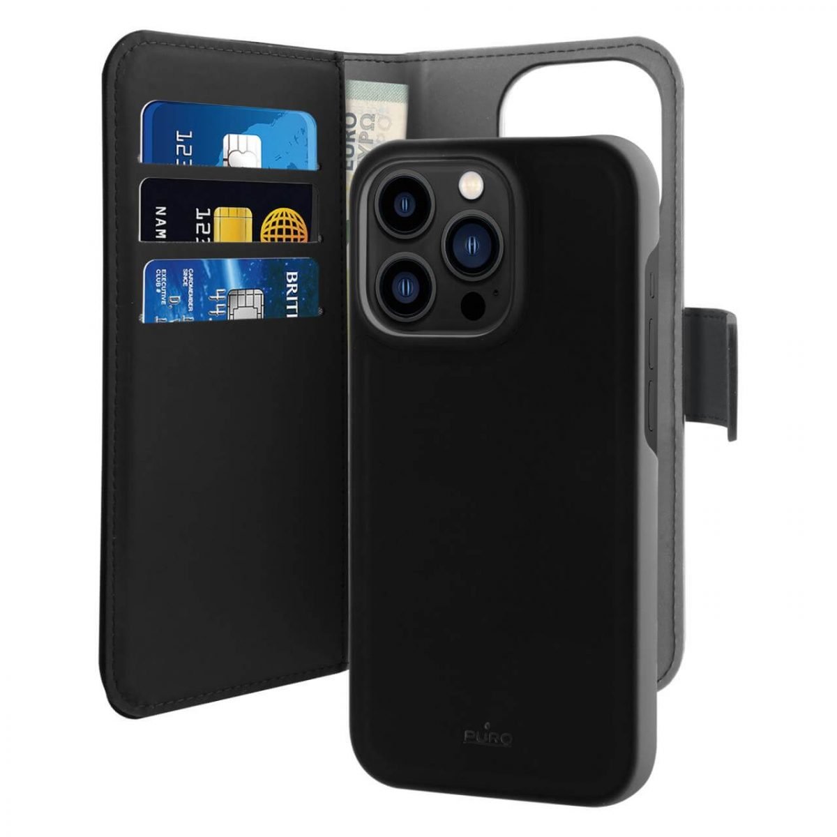 Étui Wallet Detachable pour iPhone 14 Pro