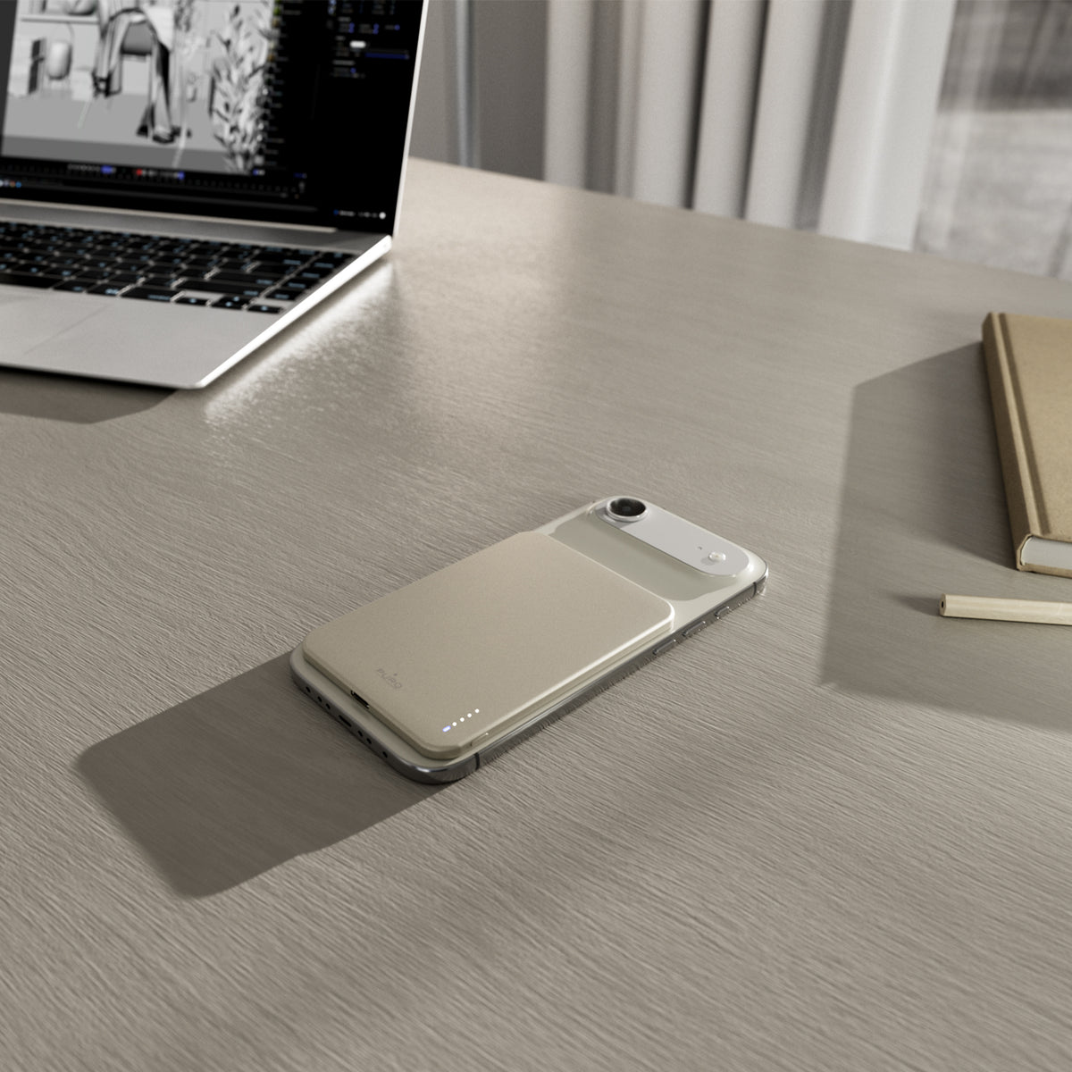 “Lite Slim Power Mag” 3,000mAh magnetic powerbank compatible with MagSafe