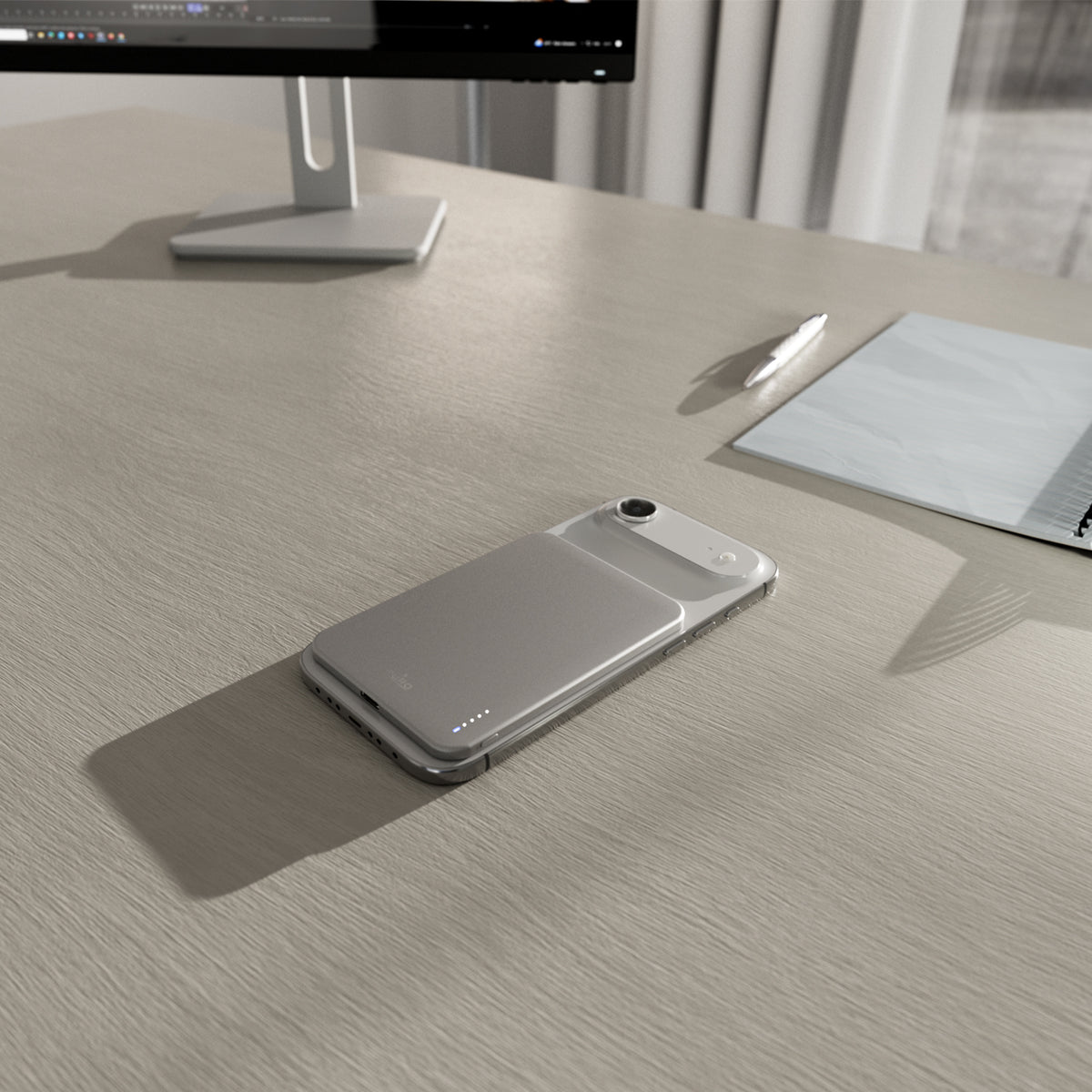 “Lite Slim Power Mag” 3,000mAh magnetic powerbank compatible with MagSafe
