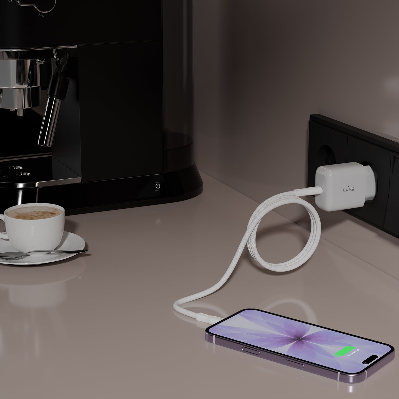 Cavo Avvolgibile Magnetico USB-C a USB-C, 1m