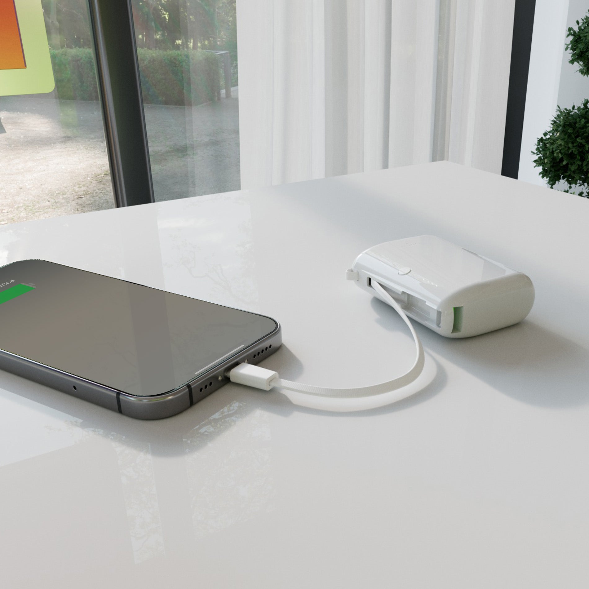 Power Bank 'Power Link 10' 1000mAh avec câble USB-C intégré