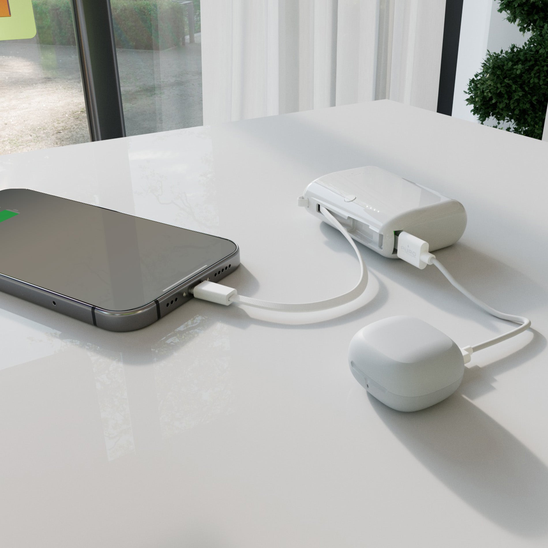 Power Bank 'Power Link 10' 1000mAh avec câble USB-C intégré