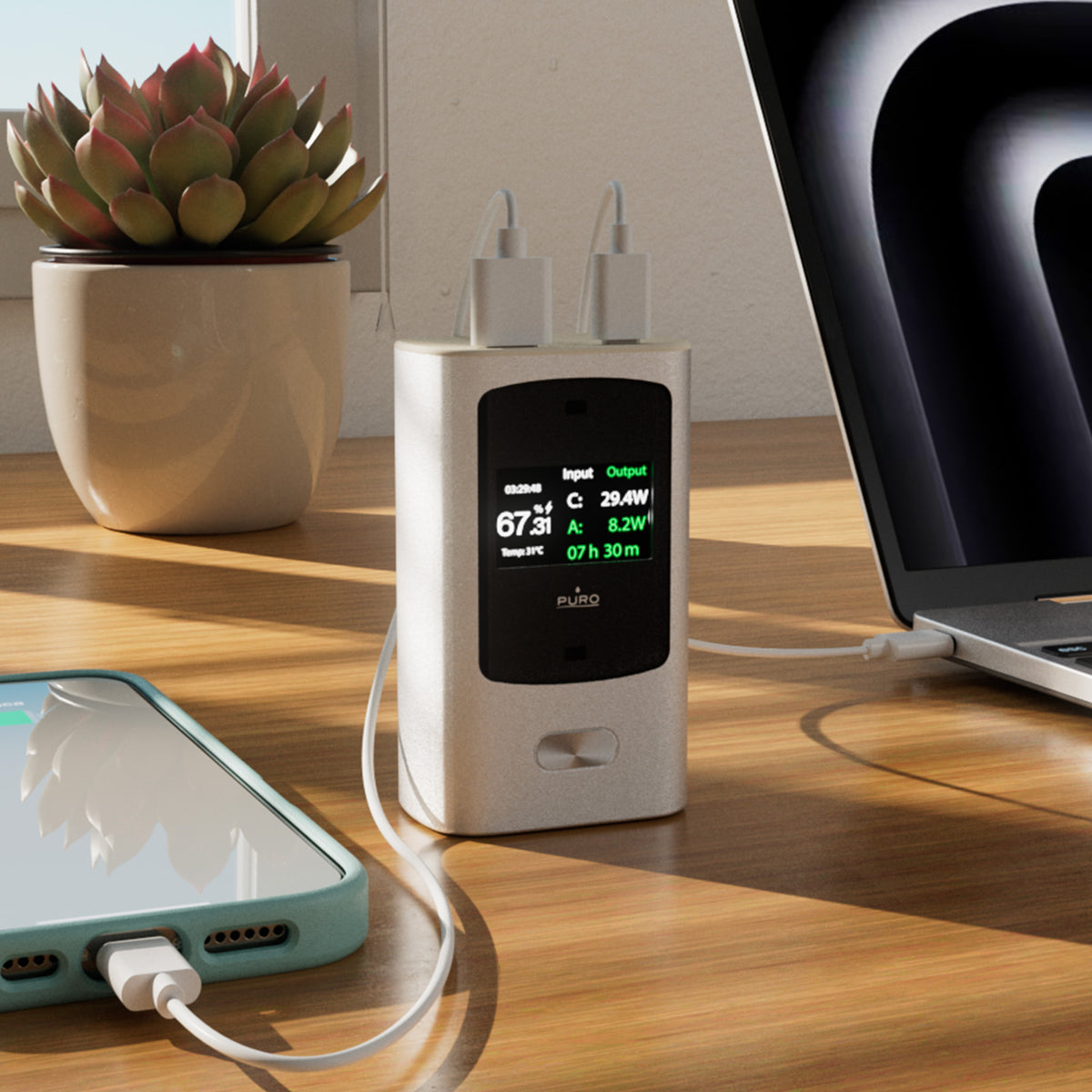 Power Bank con display 10000 mah 45w