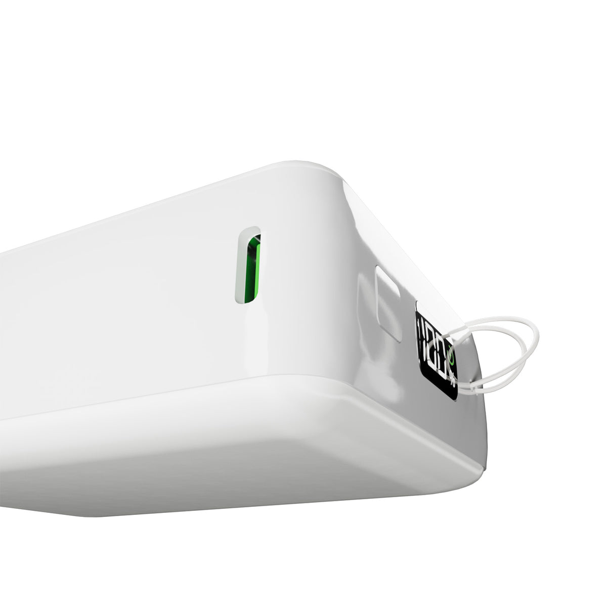 Mini Power Bank “Power Cube 20” 20000 mAh with integrated LCD display and USB-C cable