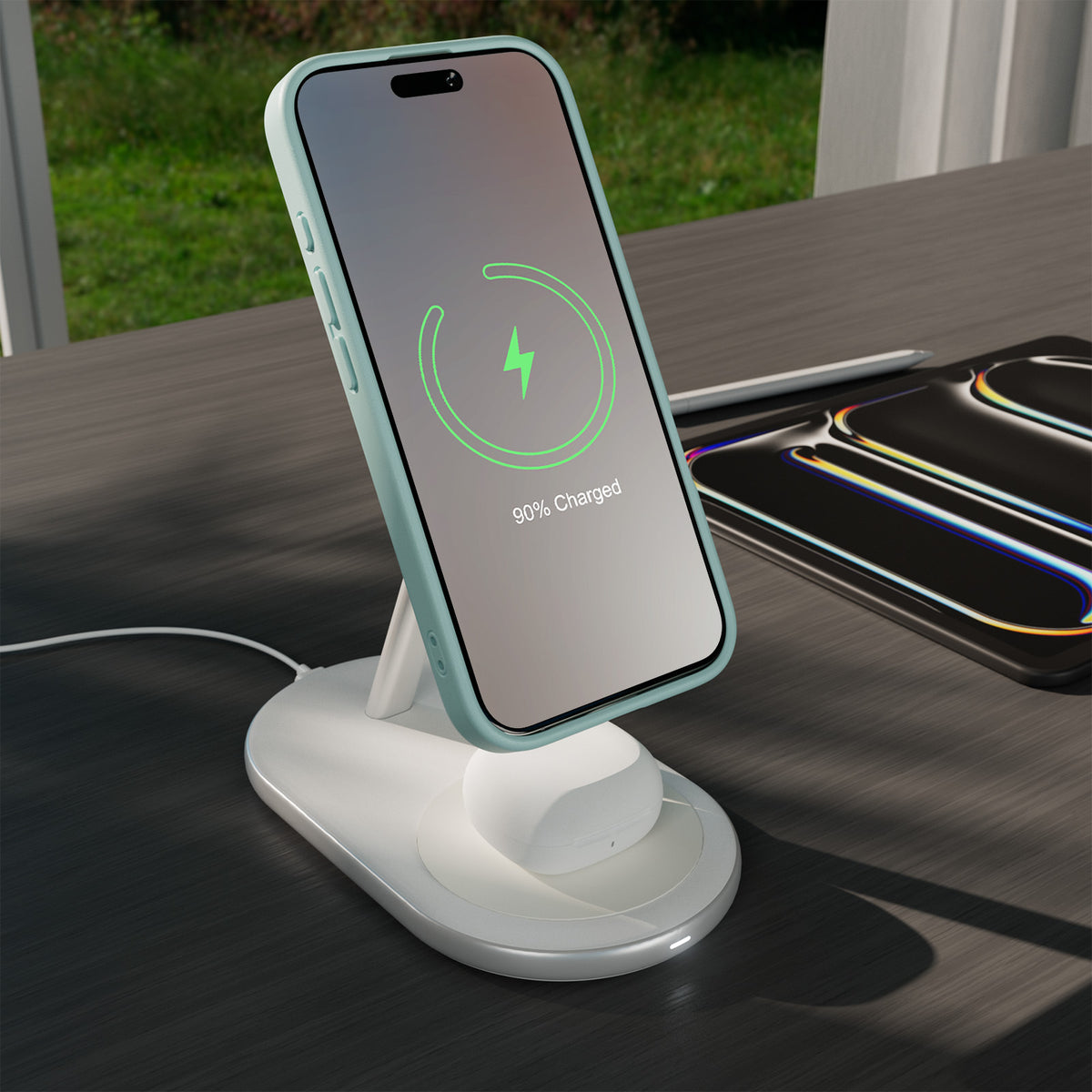 Mag Station 2-in-1 Wireless Charging Station with Qi2 Technology