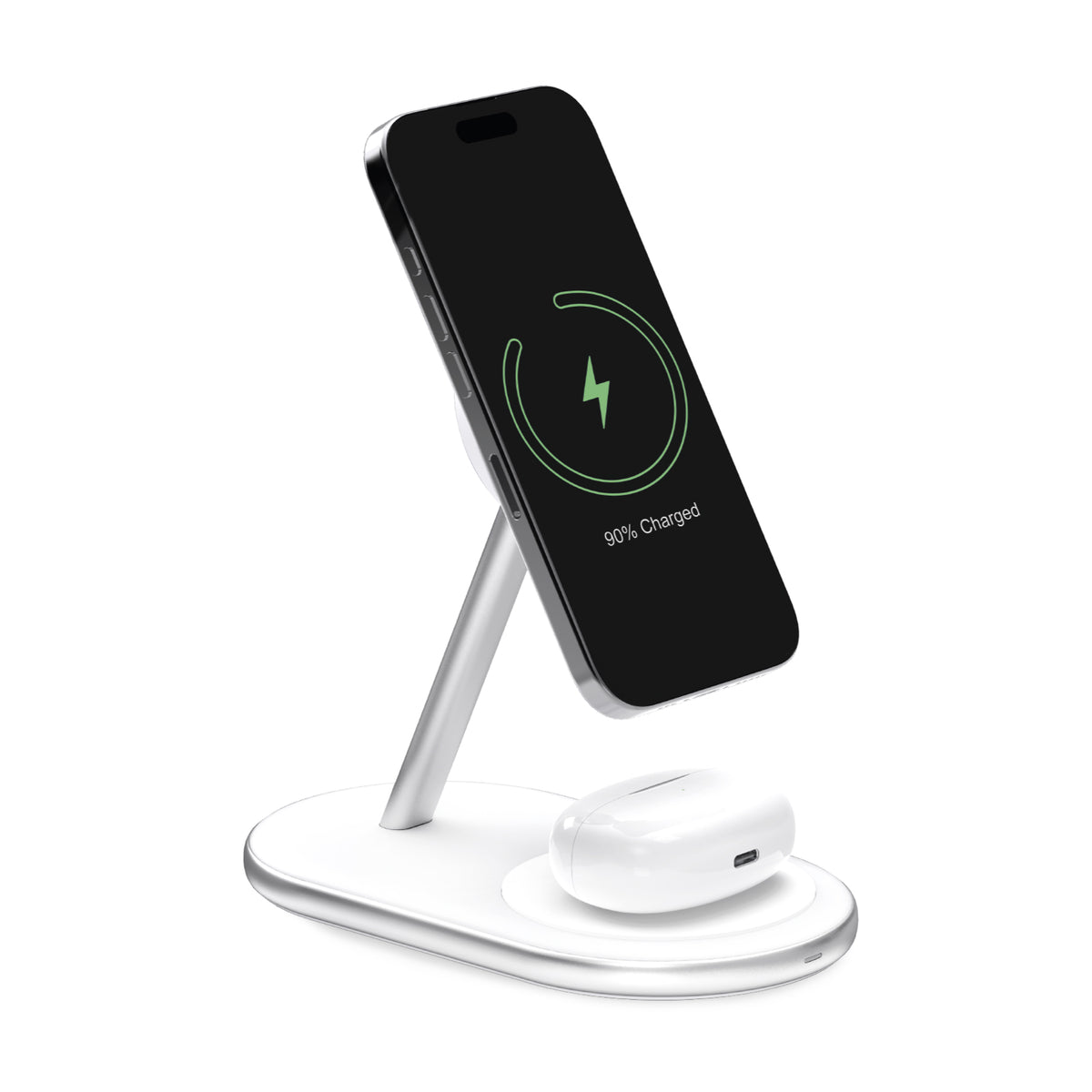 Mag Station 2-in-1 Wireless Charging Station with Qi2 Technology