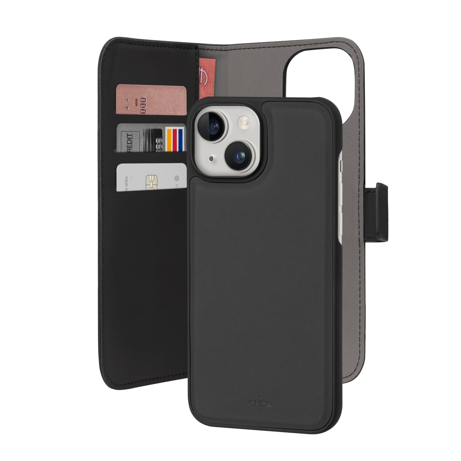 Étui Wallet Detachable pour iPhone 15