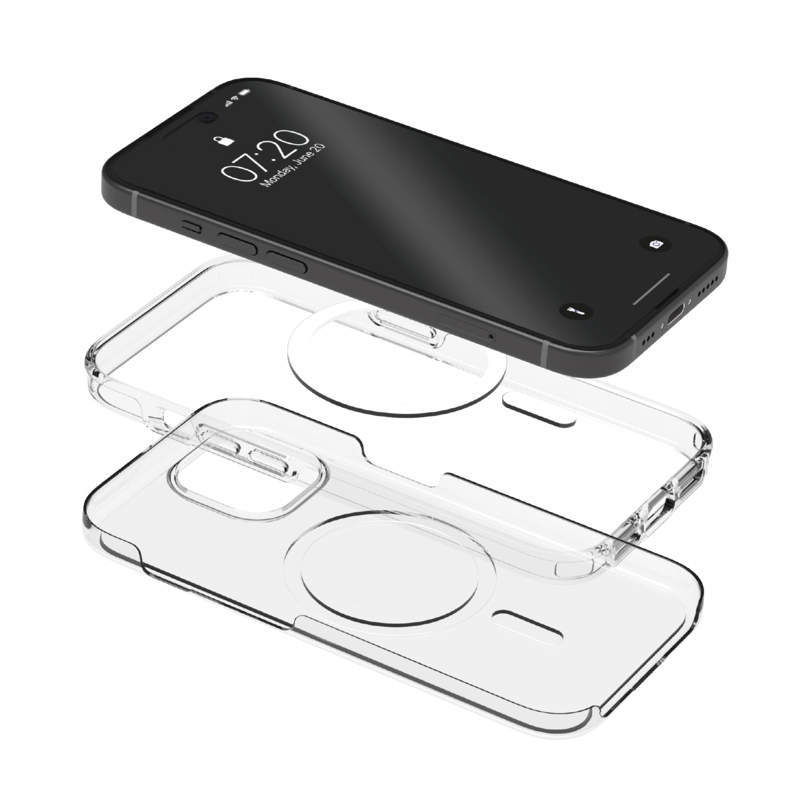 Coque Impact Clear D3O® Bio pour iPhone 15