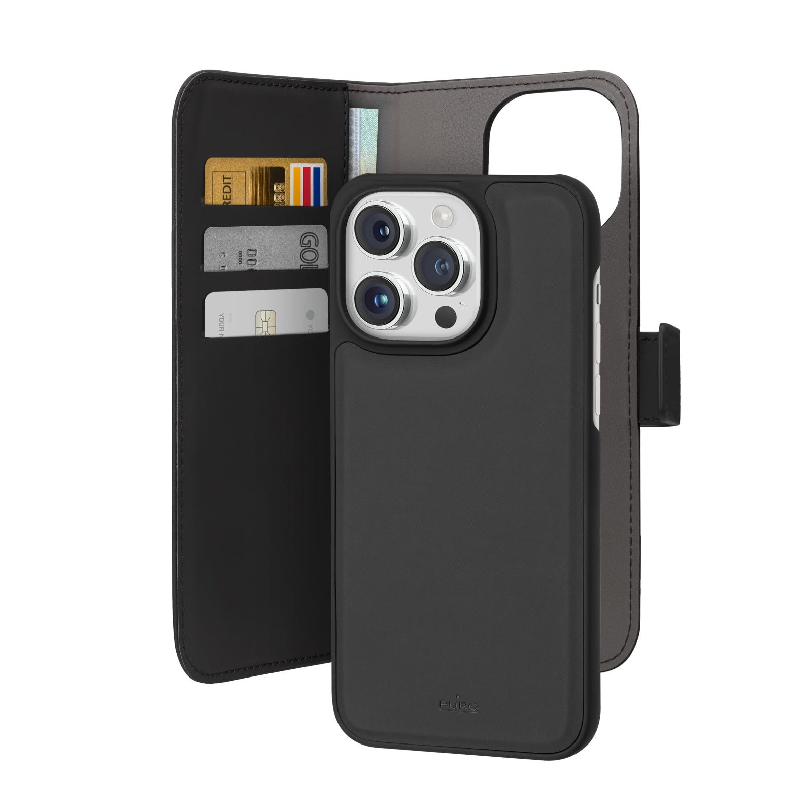 Étui Wallet Detachable pour iPhone 15 Plus