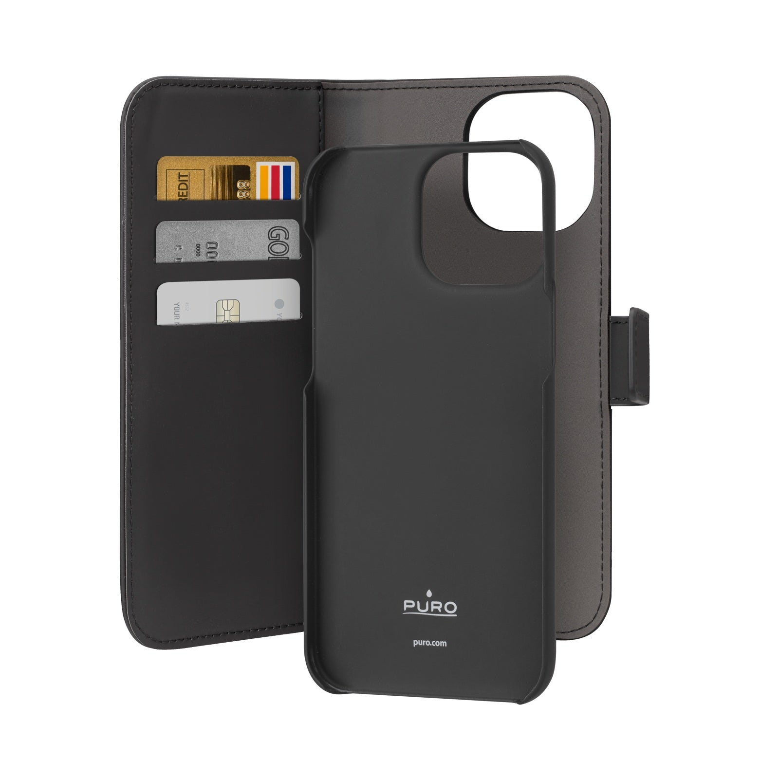 Étui Wallet Detachable pour iPhone 15 Plus