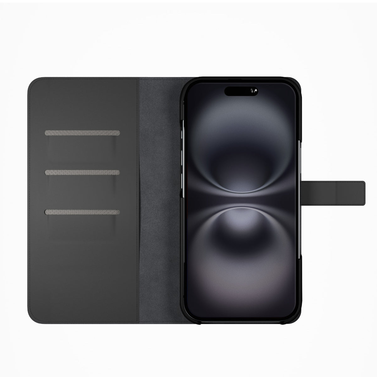 Étui portefeuille avec support pour iPhone 16 Plus