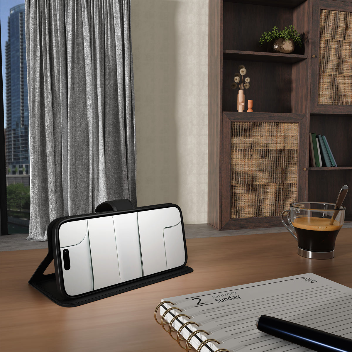 Wallet Stand Case for iPhone Air