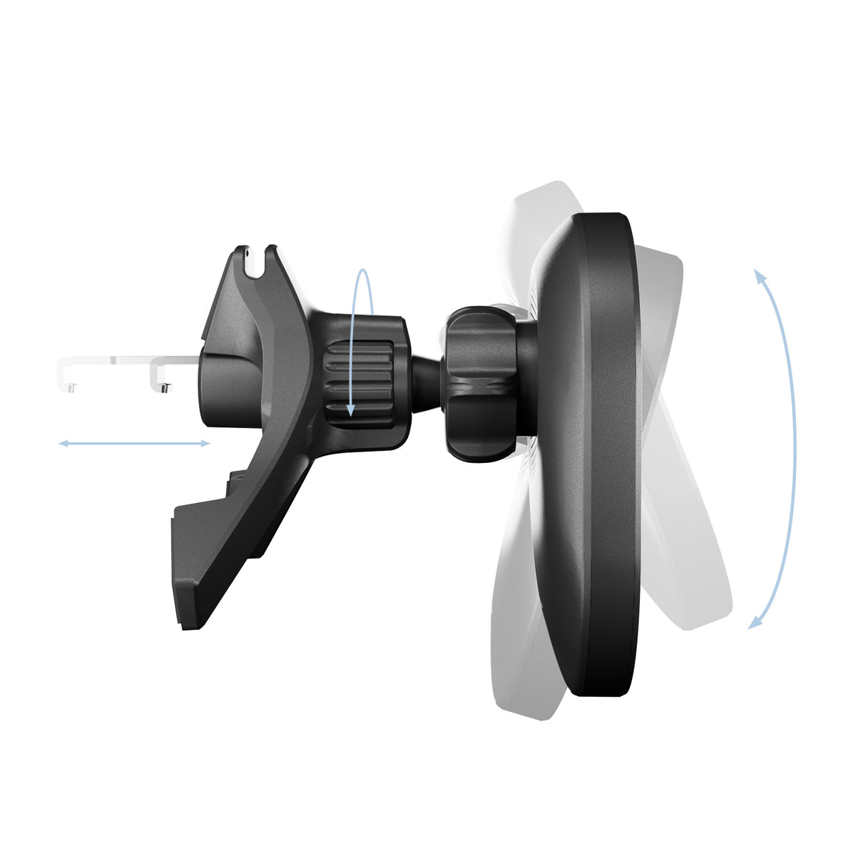 Power Mag Holder magnetic car mount with Qi2 wireless charging