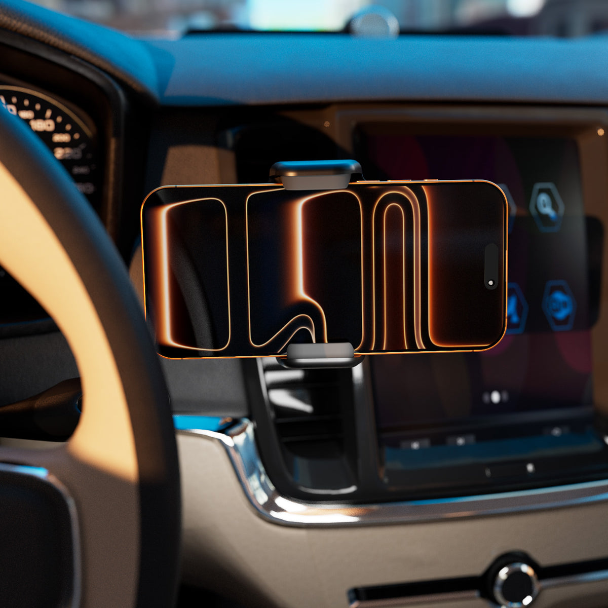 Car holder with adjustable hook and 360° rotation Road Grip