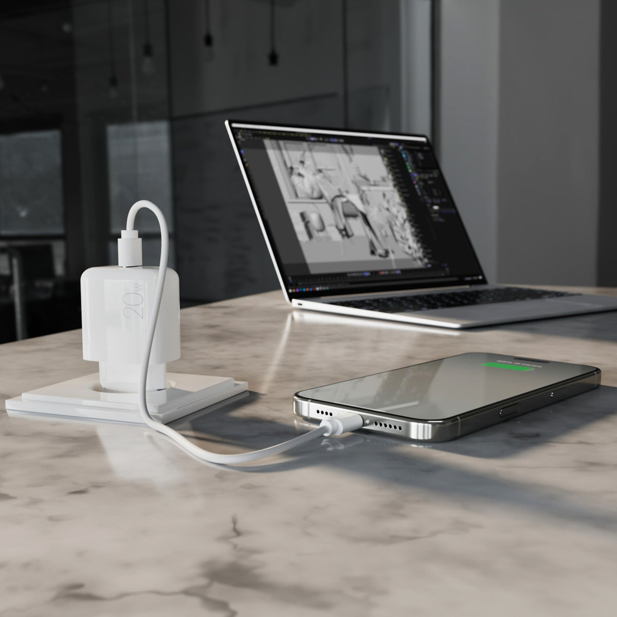 Chargeur mural DAILY 1 USB-C, 20W