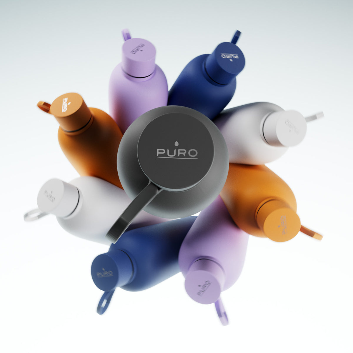Borraccia “Hydro 10” termica ermetica da 1000ml, in acciaio inossidabile con finish soft-touch