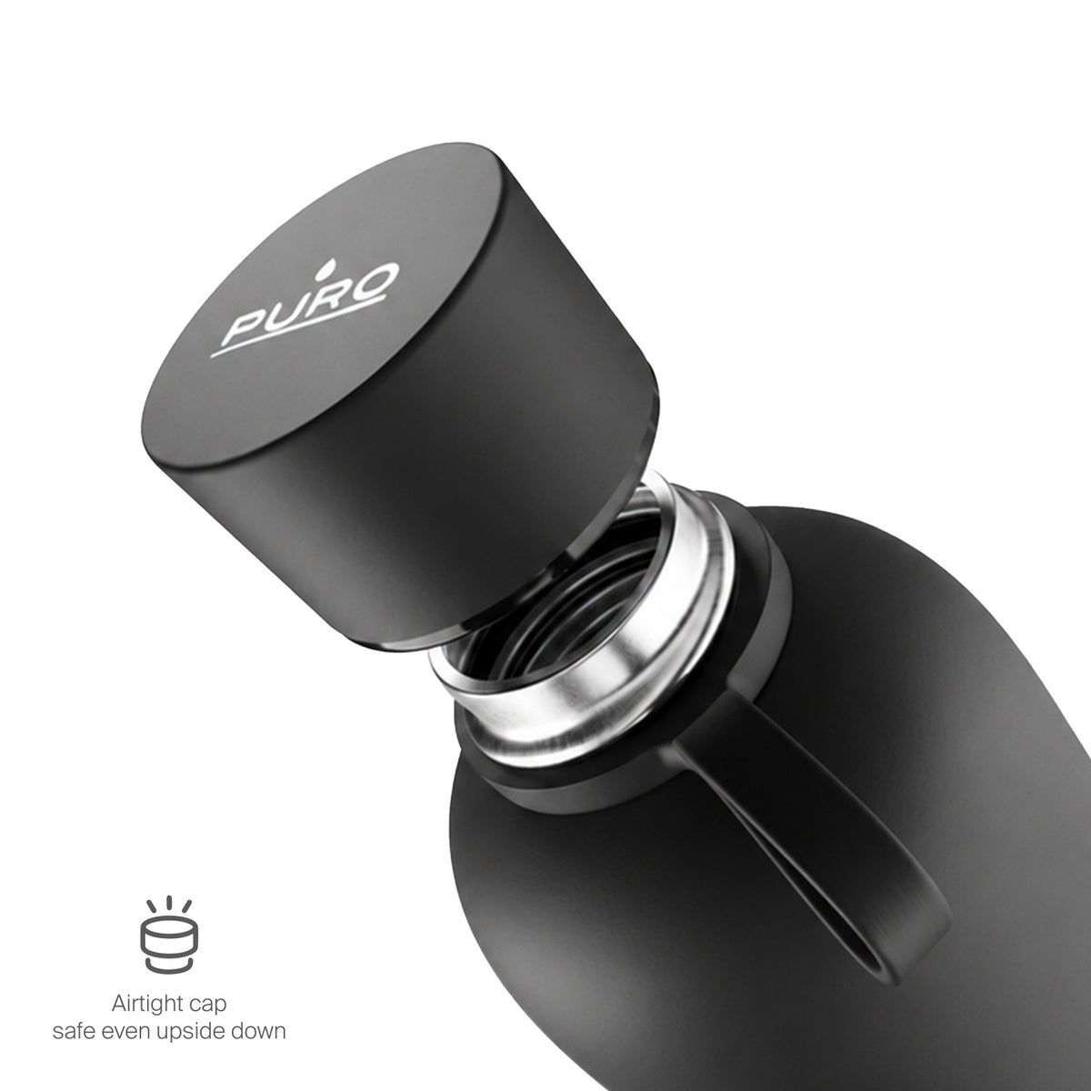 Borraccia “Hydro 10” termica ermetica da 1000ml, in acciaio inossidabile con finish soft-touch
