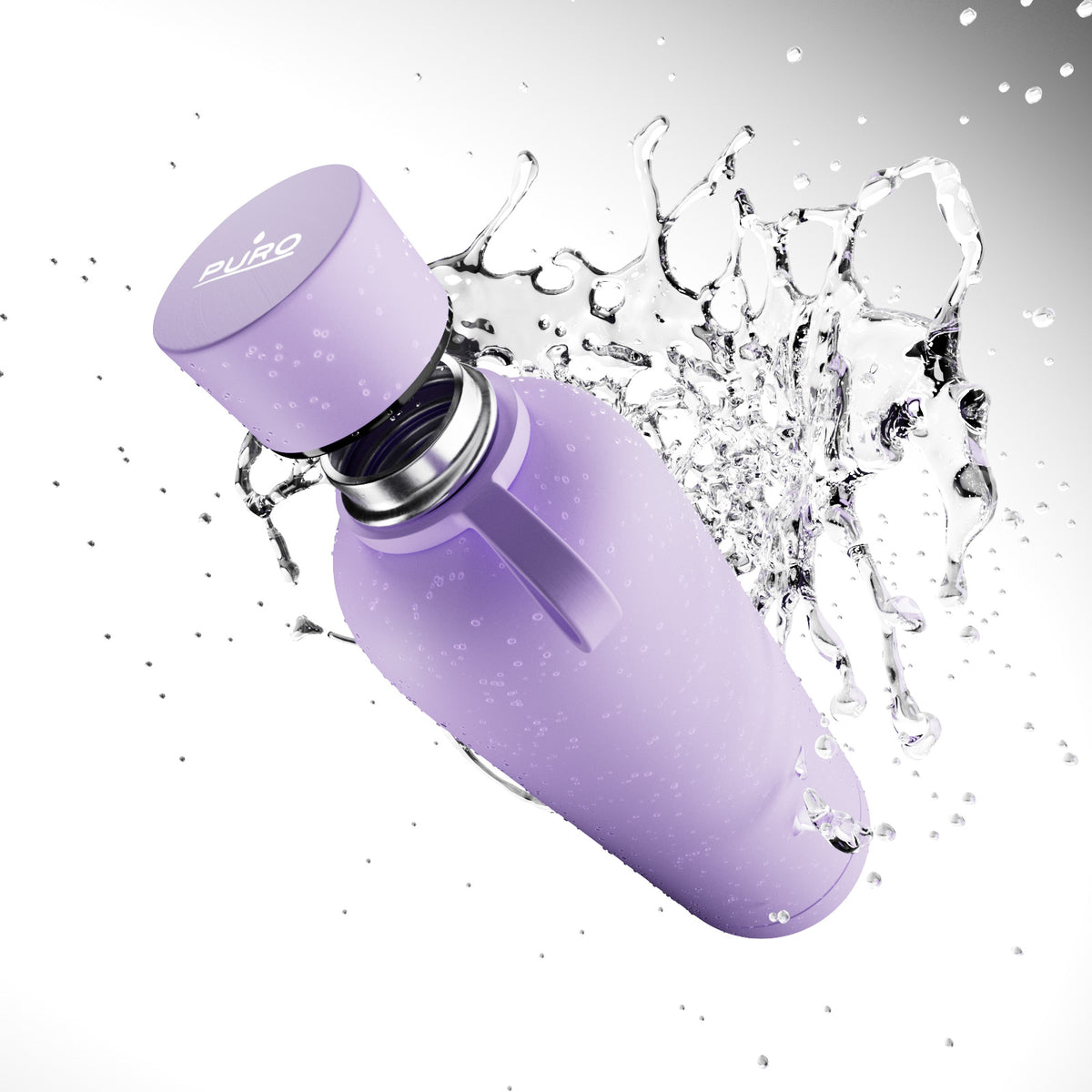 “Hydro 7” airtight, insulated water bottle, 750ml, stainless steel, soft-touch finish