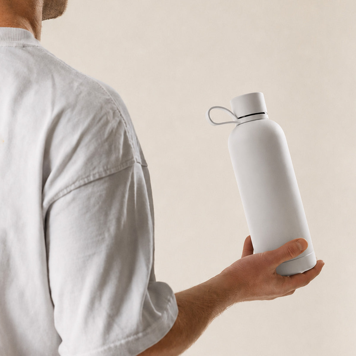 “Hydro 7” airtight, insulated water bottle, 750ml, stainless steel, soft-touch finish