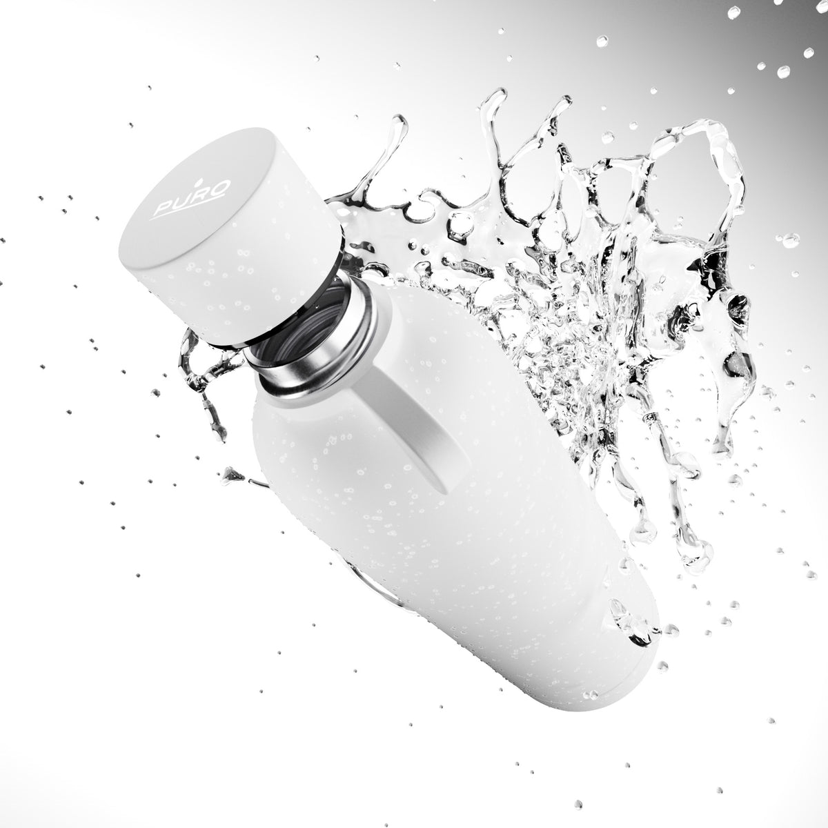 “Hydro 7” airtight, insulated water bottle, 750ml, stainless steel, soft-touch finish